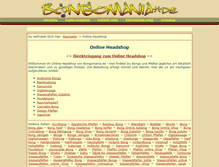 Tablet Screenshot of online-headshop.bongomania.de