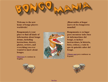 Tablet Screenshot of bongomania.com